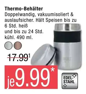 Marktkauf Thermo-Behalter Angebot