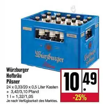 Kupsch Würzburger Hofbräu Pilsner Angebot
