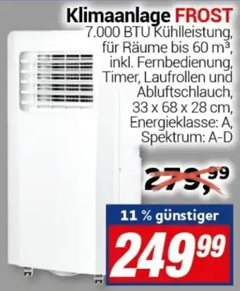 CENTERSHOP Frost Klimaanlage Angebot