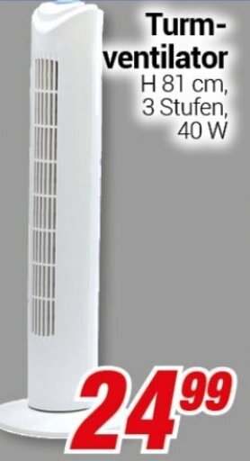 CENTERSHOP Turmventilator Angebot