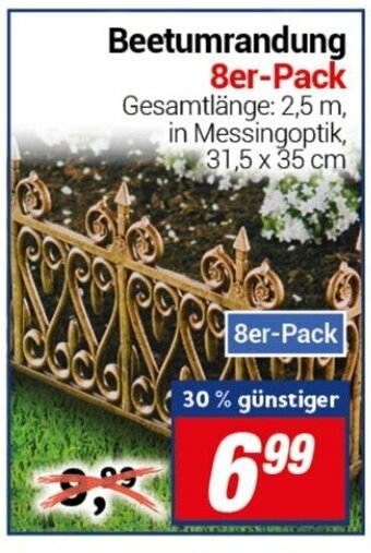 CENTERSHOP Beetumrandung 8er Pack Angebot