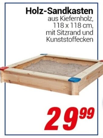 CENTERSHOP Holz Sandkasten Angebot