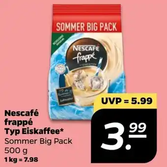 NETTO Nescafé Frappé Typ Eiskaffee 500 g Angebot