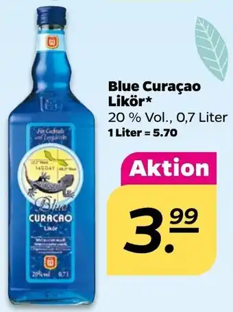 NETTO Blue Curaçao Likör 0,7 Liter Angebot