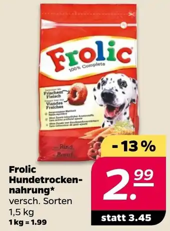 NETTO Frolic Hundetrockennahrung 1,5 kg Angebot