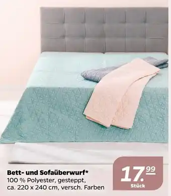 NETTO Bett und Sofaüberwurf Angebot