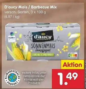 Netto Marken-Discount D'aucy Mais- Barbecue Mix Angebot