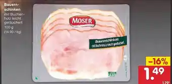 Netto Marken-Discount Moser Bauern-schinken Angebot