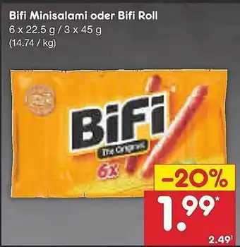 Netto Marken-Discount Bifi Minisalami Oder Bifi Roll Angebot