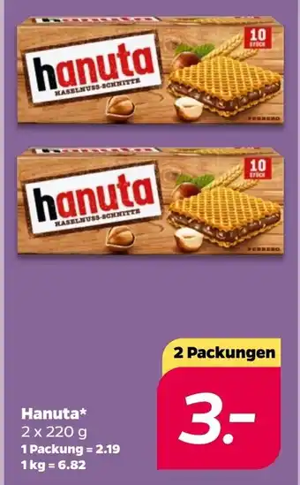 NETTO Hanuta 2x220 g Angebot