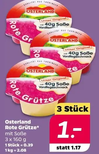 NETTO Osterland Rote Grütze 3 x 160 g Angebot