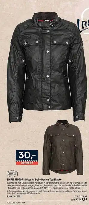 Polo Spirit Motors Disaster Dolly Damen Textiljacke Angebot