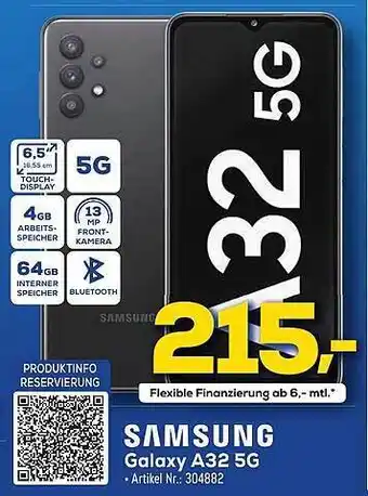 Euronics Berlet Samsung Galaxy A32 5g Angebot