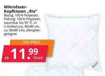 Hammer Mikrofaser Kopfkissen ,,Ria" Angebot