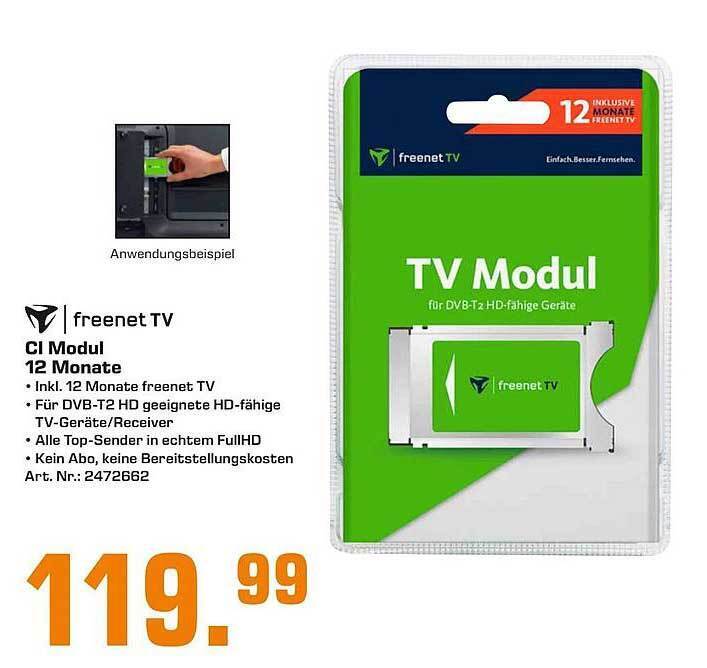 Freenet Tv Ci Modul 12 Monate Angebot bei Saturn