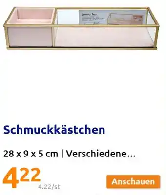 Action Schmuckkästchen 28 x 9 x 5 cm Angebot