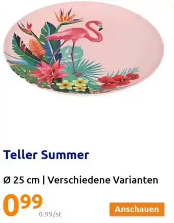 Action Teller Summer ø 25 cm Angebot