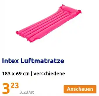 Action Intex Luftmatratze 183 x 69 cm Angebot