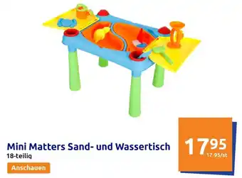 Action Mini Matters Sand und Wassertisch 18-teilig Angebot