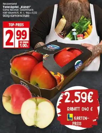 Elli Markt Tafeläpfel ,,Kanzi" 900g Kartonschale Angebot