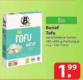 Famila Nord Ost Berief Tofu Angebot