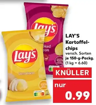 Kaufland Lay's Kartoffelchips 150 g Packg. Angebot