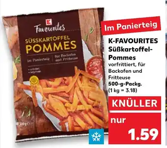 Kaufland K-Favourites Süẞkartoffel Pommes 500 g Packg. Angebot