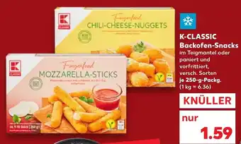 Kaufland K-Classic Backofen- Snacks 250 g Packg. Angebot