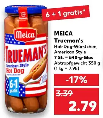 Kaufland Meica Trueman's 540 g Glas Angebot