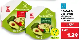 Kaufland K-Classic Guacamole 150 g Becher Angebot