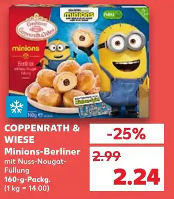 Kaufland Coppenrath & Weise Minions-Berliner 160 g Packg. Angebot