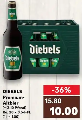 Kaufland Diebels Premium Altbier 20 x 0,5 l Fl. Angebot