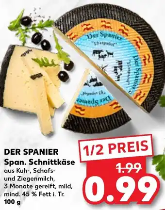 Kaufland Der Spanier Span. Schnittkäse 100 g Angebot