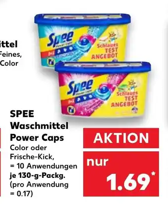 Kaufland Spee Waschmittel Powe Caps 130 g Packg. Angebot