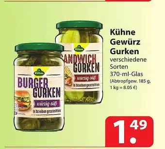 Famila Nord Ost Kühne Gewürz Gurken Angebot