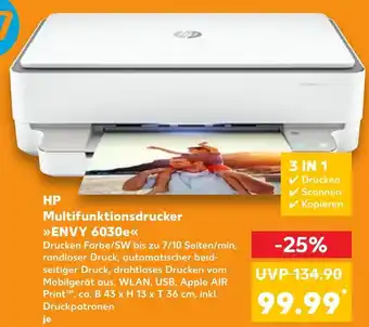 Kaufland HP Multifunktionsdrucker »ENVY 6030e« B 43 x H 13 x T 36 cm Angebot