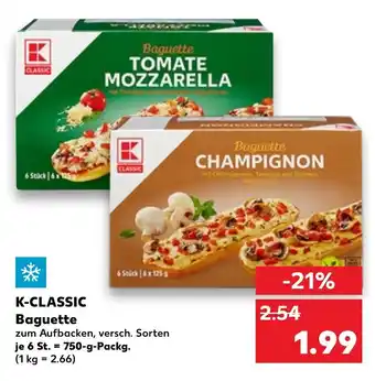 Kaufland K-Classic Baguete je 6 St. = 750-g-Packg. Angebot