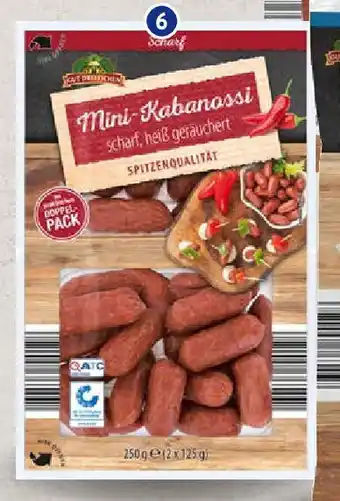 Aldi Süd Gut Drei Eichen Mini Kabanossi 250 g Packung Angebot