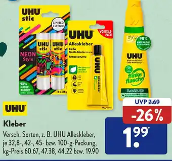 Aldi Süd UHU Kleber Angebot