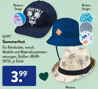 Aldi Süd Alive Sommerhut Angebot