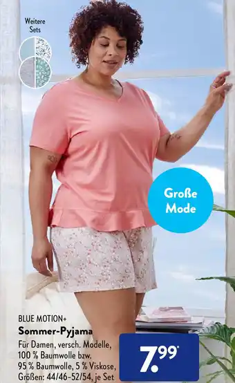 Aldi Süd Blue Motion Sommer Pyjama Angebot