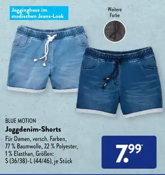 Aldi Süd Blue Motion Joggdenim Shorts Angebot