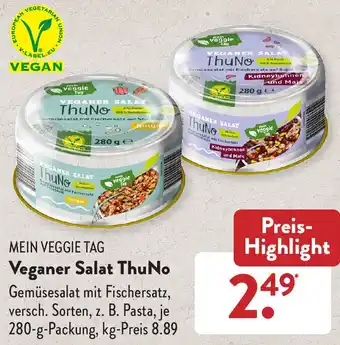 Aldi Süd Mein Veggie Tag Veganer Salat ThuNo 280 g Packung Angebot