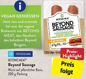 Aldi Süd Beyond Meat Beyond Sausage 200 g Packung Angebot