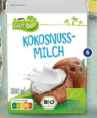 Aldi Süd Gut Bio Kokosnussmilch 200 ml Packung Angebot