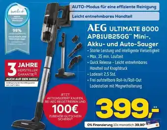 Euronics XXL Aeg Ultimate 8000 Ap81ub25gg Mini-akku- Und Auto-sauger Angebot