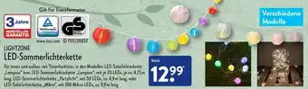 Aldi Nord Lightzone LED Sommerlichterkette Angebot