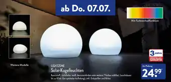 Aldi Nord Lightzone Solar Kugelleuchten Angebot