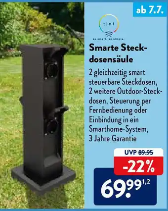 Aldi Nord Smarte Steckdosensäule Angebot