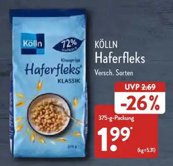 Aldi Nord Kölln Haferfleks 375 g Packung Angebot